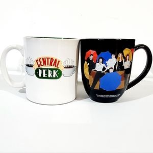 FRIENDS TV SERIES COLLECTIBLE MUGS. CENTRAL PERK & ID RATHER BE WATCHING FRIENDS